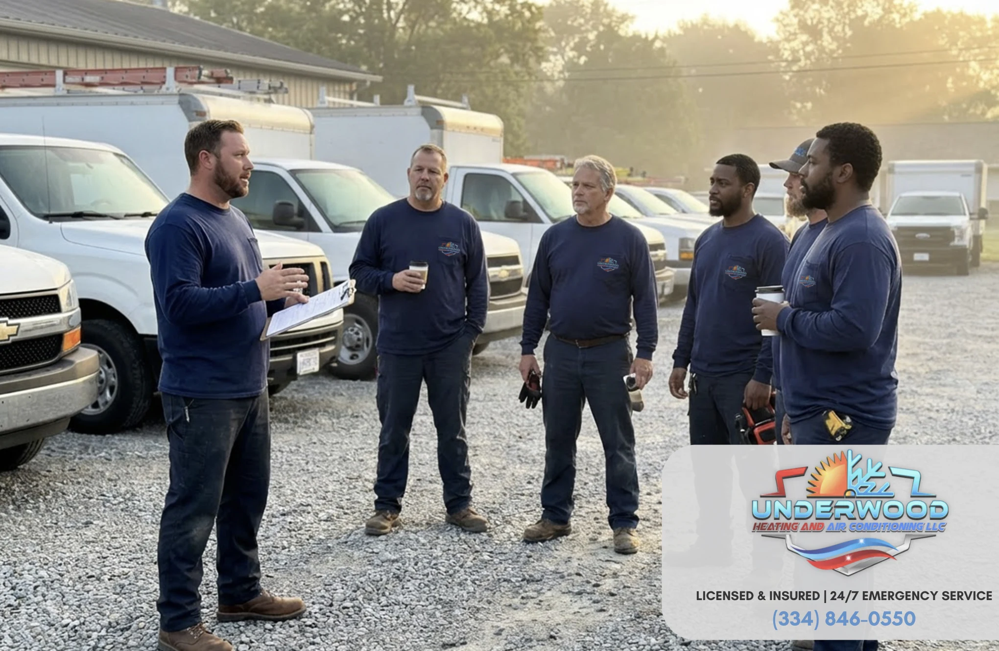 Equipo de Underwood Heating and Air Conditioning en Phenix City Alabama