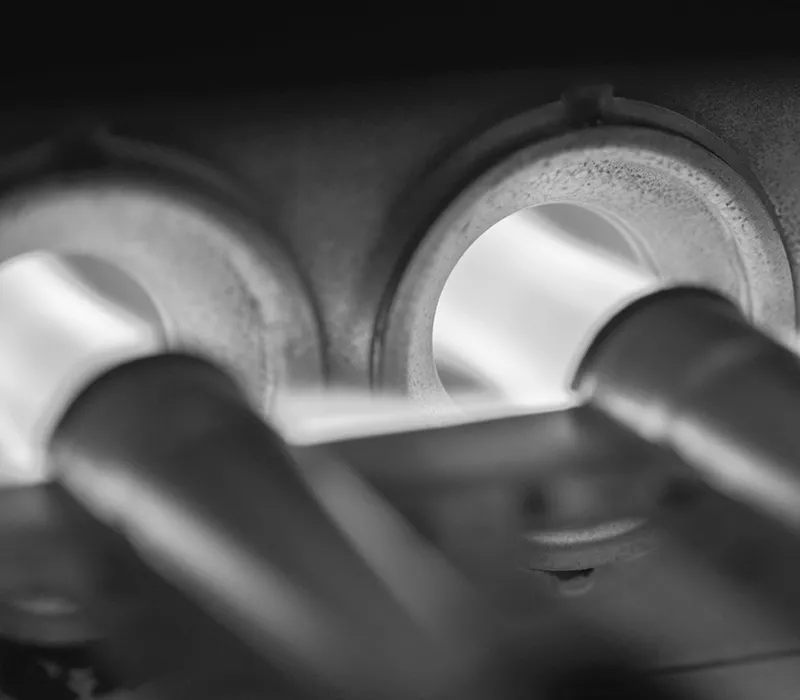 Underwood Heating and Air Conditioning licensed technician repairing a furnace in Phenix City Alabama